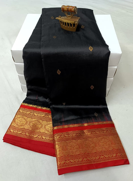 Opulent Black Latika Paithani Silk Saree