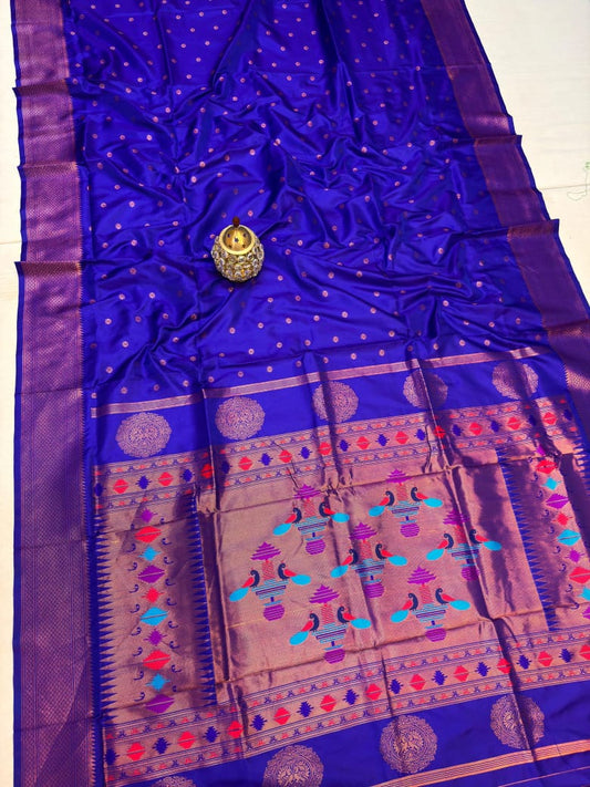 Stylish Blue Radhika Paithani Silk Saree
