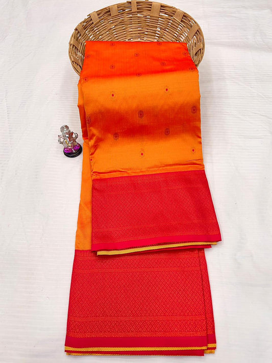 Gorgeous Mango Kadiyal Paithani Silk Saree