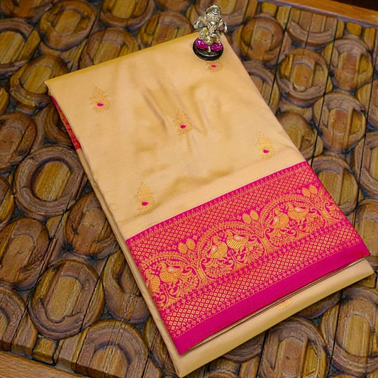 Ethnic Pearl Laxmi Paithani Silk Saree