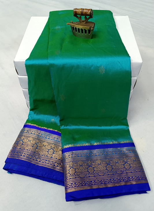 Stylish Firozi Green Latika Paithani Silk Saree