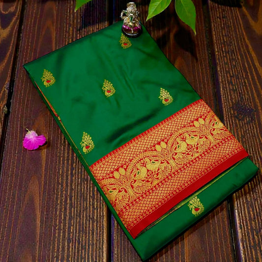Stylish Green Laxmi Paithani Silk Saree