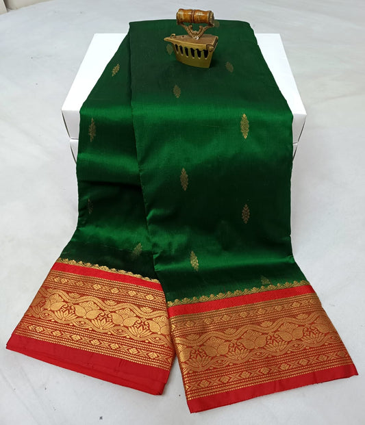 Trendy Green Latika Paithani Silk Saree