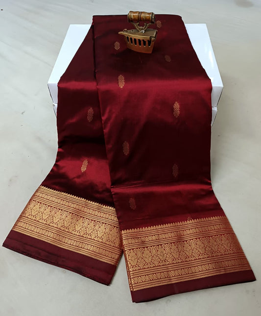 Modern Maroon Latika Paithani Silk Saree