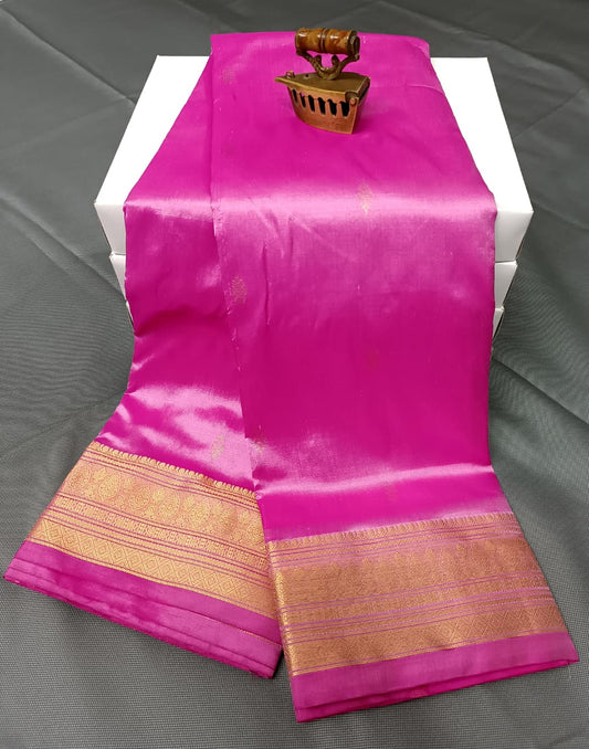 Traditional Pastel Pink Latika Paithani Silk Saree