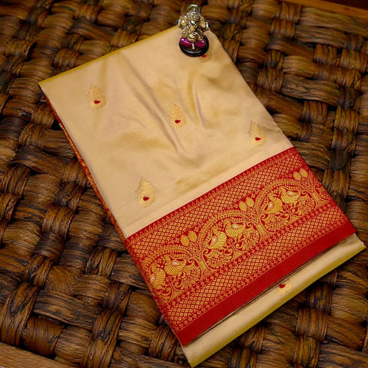 Ethnic Pearl Laxmi Paithani Silk Saree
