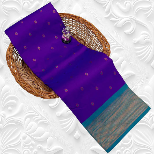 Modern Purple Navya Kadiyal Paithani Silk Saree