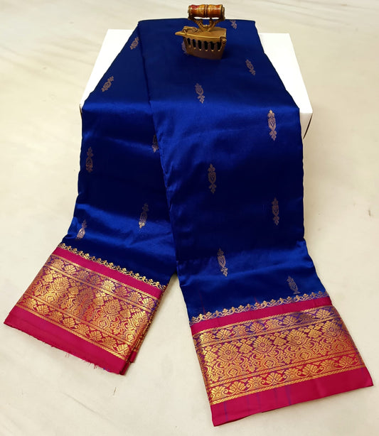 Opulent Royal Blue Latika Paithani Silk Saree